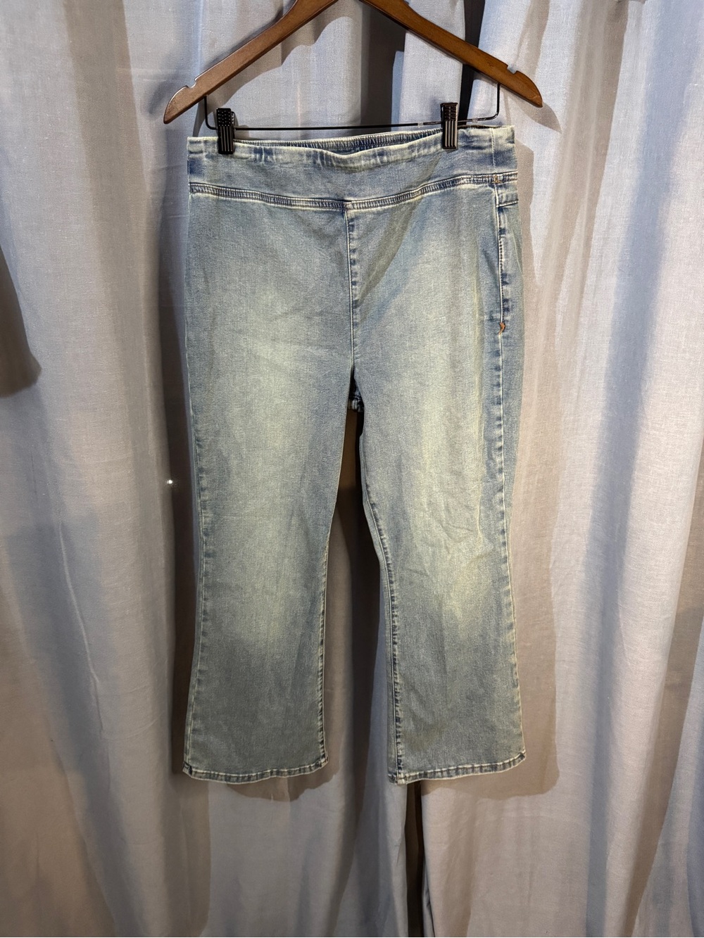 Free People Light Blue Flare Jeans